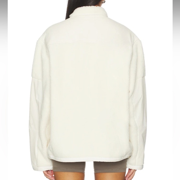 NWT skims teddy oversized half zip up pullover in ecru - Picture 3 of 4